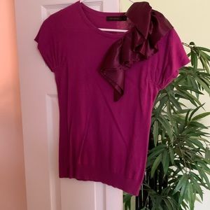 Magenta Sweater Top